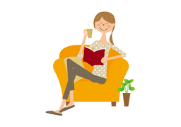 sit backのイラスト